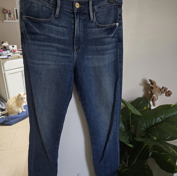 Frame Studded Ankle Le Skinny Jeans - Picture 3 of 6